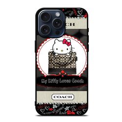 coach new york hello kitty protect in style for iphone, google pixel & samsung galaxy tough case