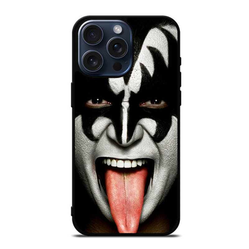 KISS BAND GENE SIMMONS FACE Protect In Style For IPhone Google Pixel Samsung Galaxy Tough Case 0