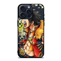 luffy one piece art protect in style for iphone, google pixel & samsung galaxy tough case