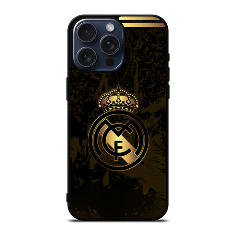 REAL MADRID FC GOLD LOGO Protect In Style For IPhone Google Pixel Samsung Galaxy Tough Case 0