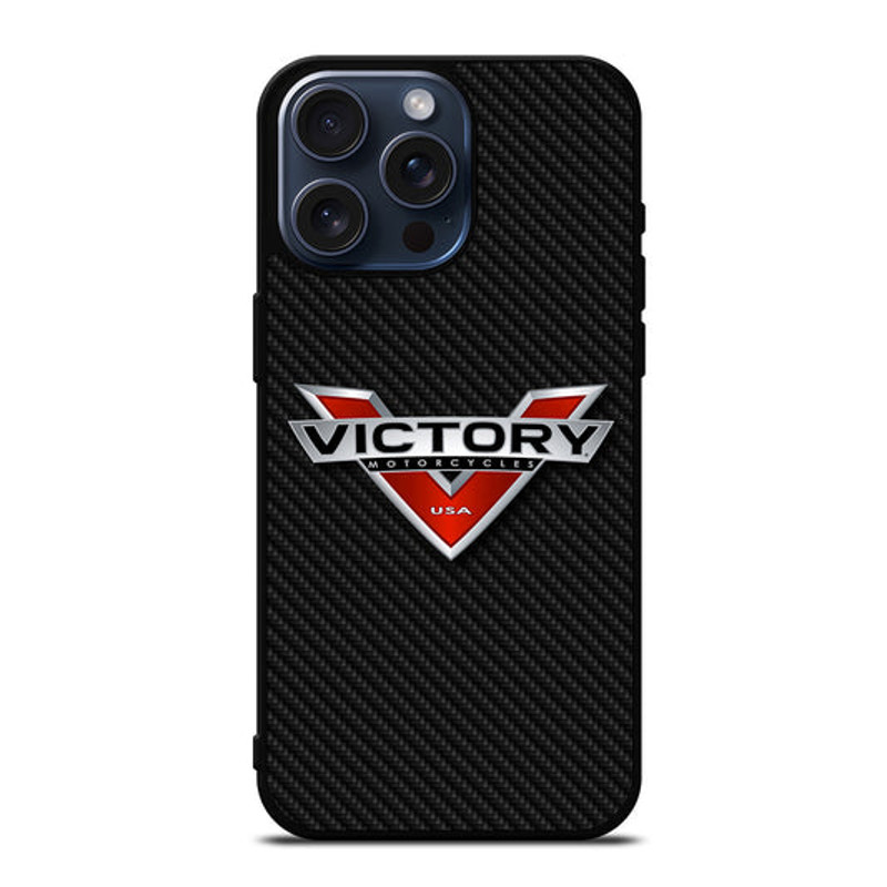 VICTORY MOTORCYCLES CARBON LOGO Protect In Style For IPhone Google Pixel Samsung Galaxy Tough Case 0