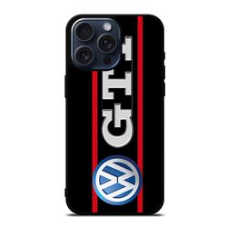 vw volkswagen gti stripe logo protect in style for iphone, google pixel & samsung galaxy tough case