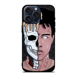 xxxtentacion rapper skull protect in style for iphone, google pixel & samsung galaxy tough cas