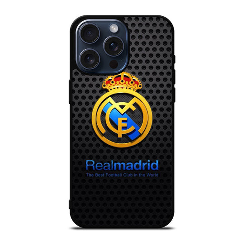 REAL MADRID FC METAL LOGO Protect In Style For IPhone Google Pixel  Samsung Galaxy Tough Case 0