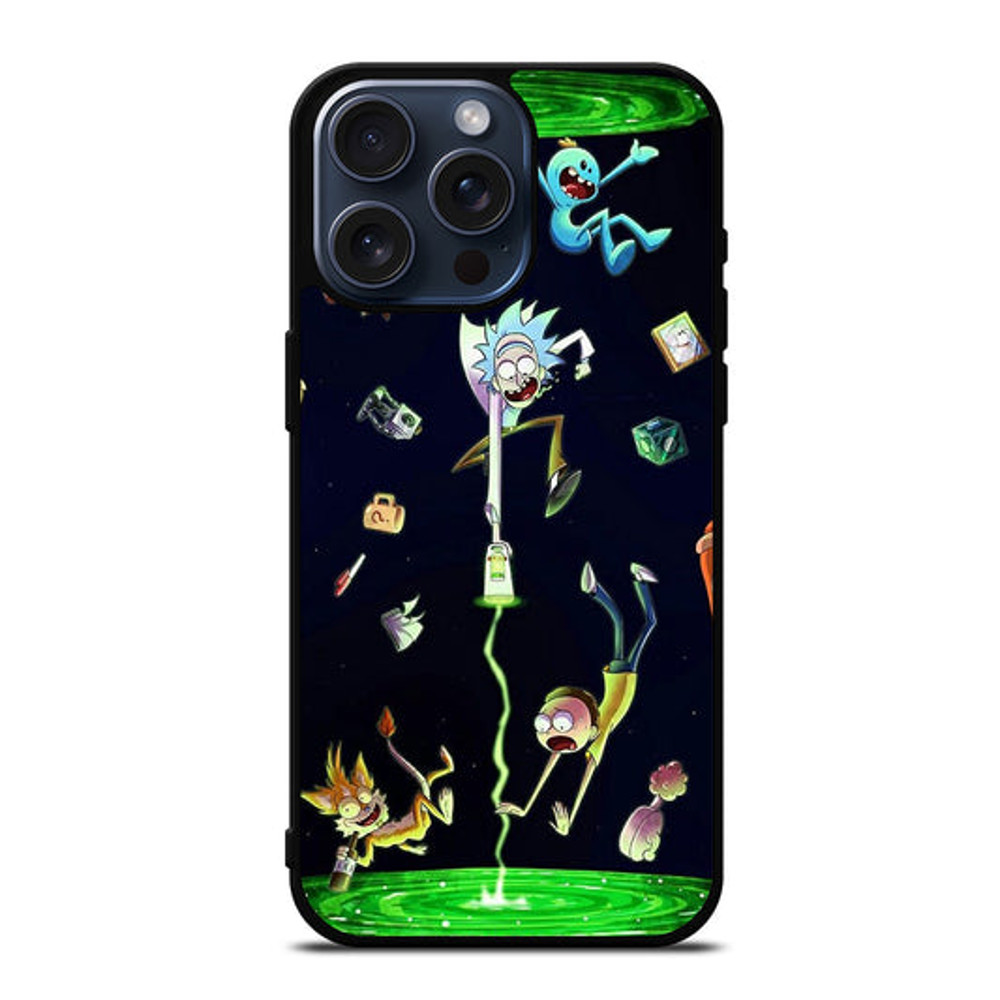 RICK AND MORTY PORTAL Protect In Style For IPhone Google Pixel Samsung Galaxy Tough Case 0