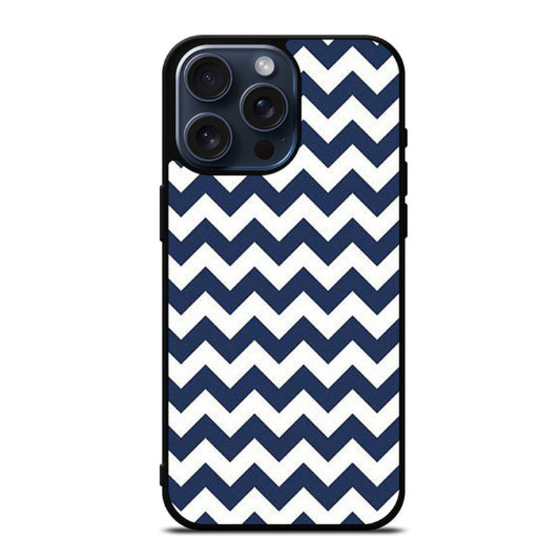 RILEY BLAKE CHEVRON PATTERN BLUE Protect In Style For IPhone Google Pixel Samsung Galaxy Tough Cas 0