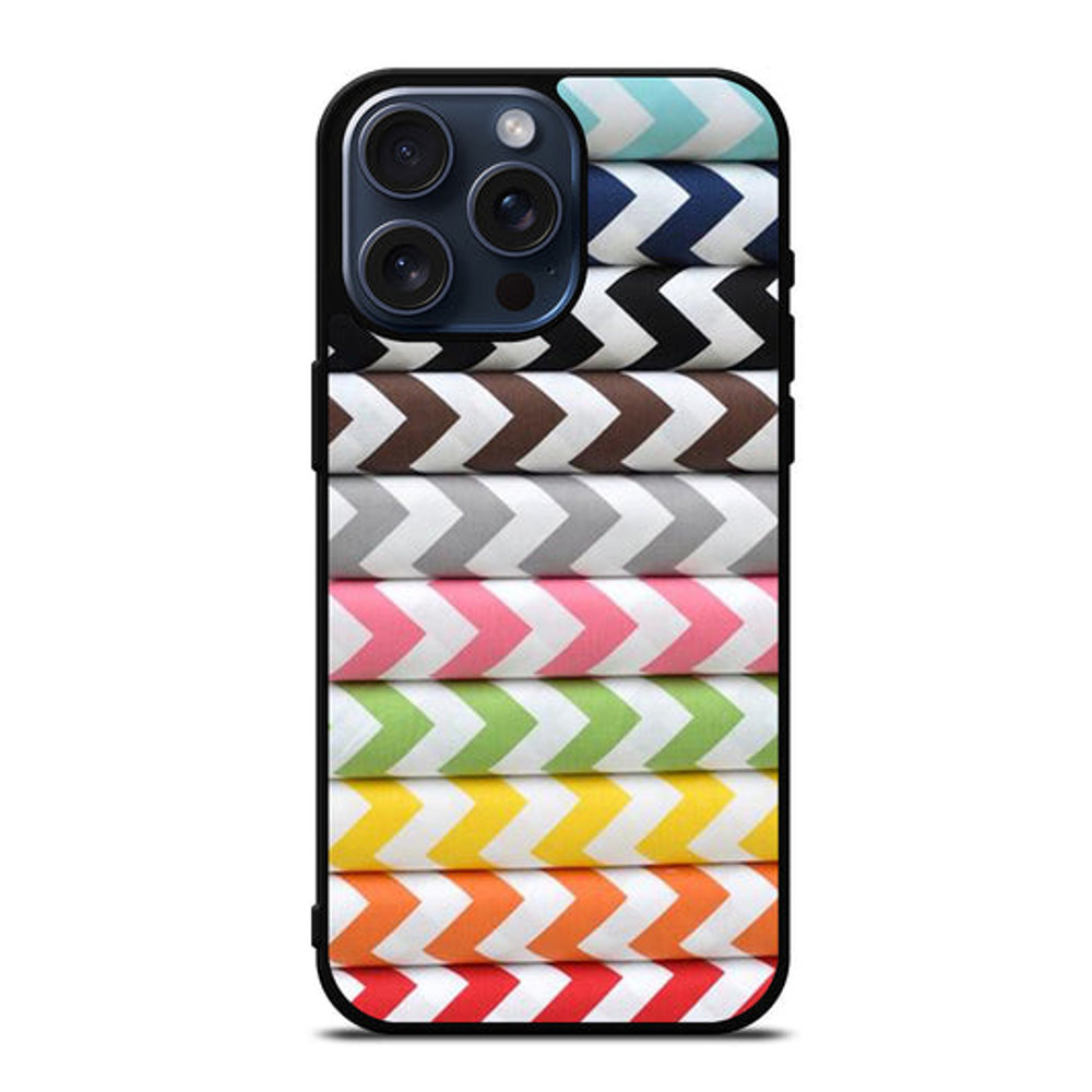 RILEY BLAKE CHEVRON PATTERN COLORFUL Protect In Style For IPhone Google Pixel Samsung Galaxy Tough 0