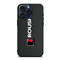 roush racing carbon logo protect in style for iphone, google pixel & samsung galaxy tough case