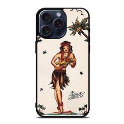 sailor jerry girl tattoo protect in style for iphone, google pixel & samsung galaxy tough case