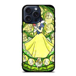snow white disney stained glass protect in style for iphone case, google pixel case & samsung galaxy tough case