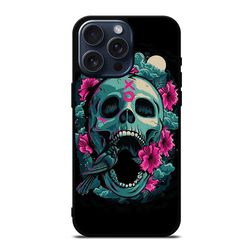 sugar skull flower protect in style for iphone case, google pixel case & samsung galaxy tough case