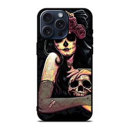 sugar skull girl protect in style for iphone case, google pixel case & samsung galaxy tough case