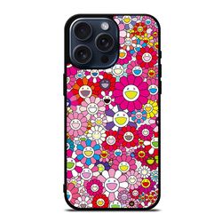 takashi murakami flowers pink protect in style for iphone case, google pixel case & samsung galaxy tough case