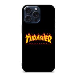 thrasher magazine skateboard logo protect in style for iphone case, google pixel case & samsung galaxy tough case