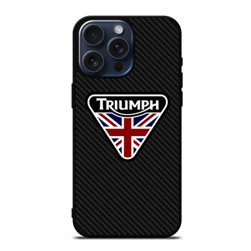 TRIUMPH MOTORCYCLE LOGO CARBON Protect In Style For IPhone Case Google Pixel Case Samsung Galaxy T 0
