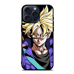 trunks face dragon ball protect in style for iphone case, google pixel case & samsung galaxy tough case