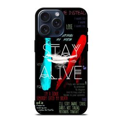 twenty one pilots stay alive lyrics protect in style for iphone case, google pixel case & samsung galaxy tough case