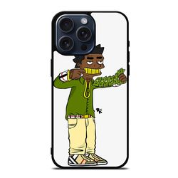 kodak black cartoon protect in style for iphone case, google pixel case & samsung galaxy tough case