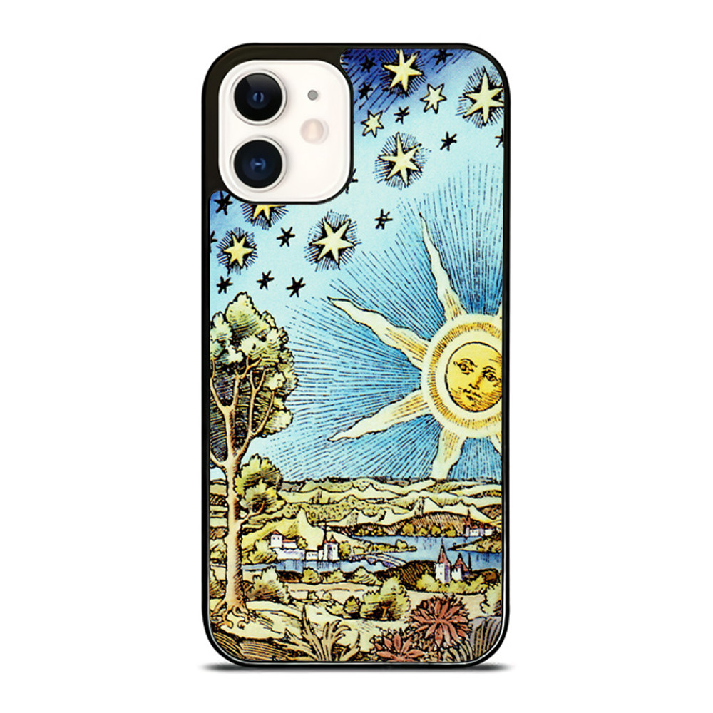 Old Starry Sun And Moon For IPhone Case Google Pixel Case  Samsung Galaxy Tough Case 0