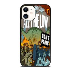 all time low dont panic cover design for iphone case