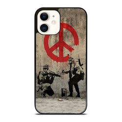 banksy street soldiers iphone case