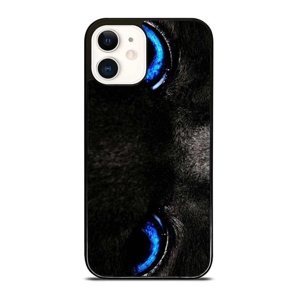 Black Cat With Blue Eyes IPhone Case 0