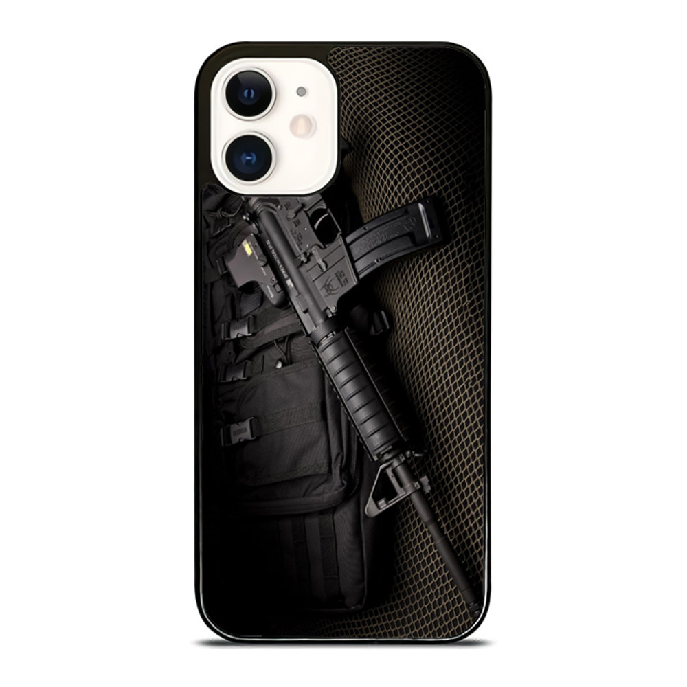 Black Riffle Guns M16 IPhone Case 0
