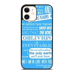 blue john green quotes iphone case