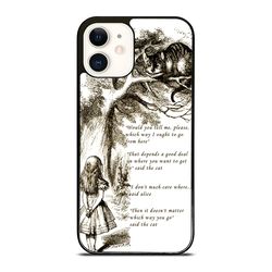 alice in wonderland 46 iphone case - stylish & durable phone cover for iphone