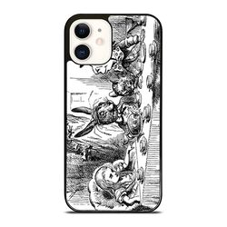 alice tea party iphone case - stylish & durable phone cover for iphone