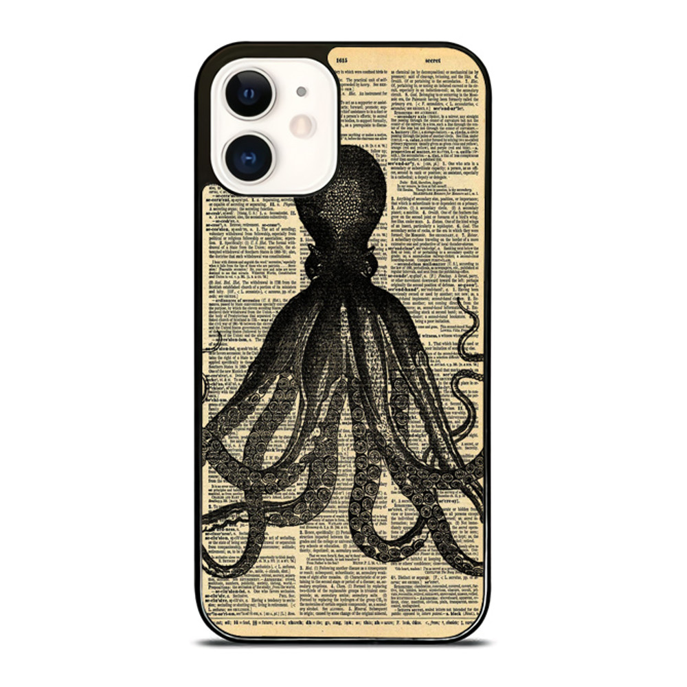 Dictionary Octopus IPhone Case  Stylish  Durable Phone Cover For IPhone Samsung Galaxy And Google P 0