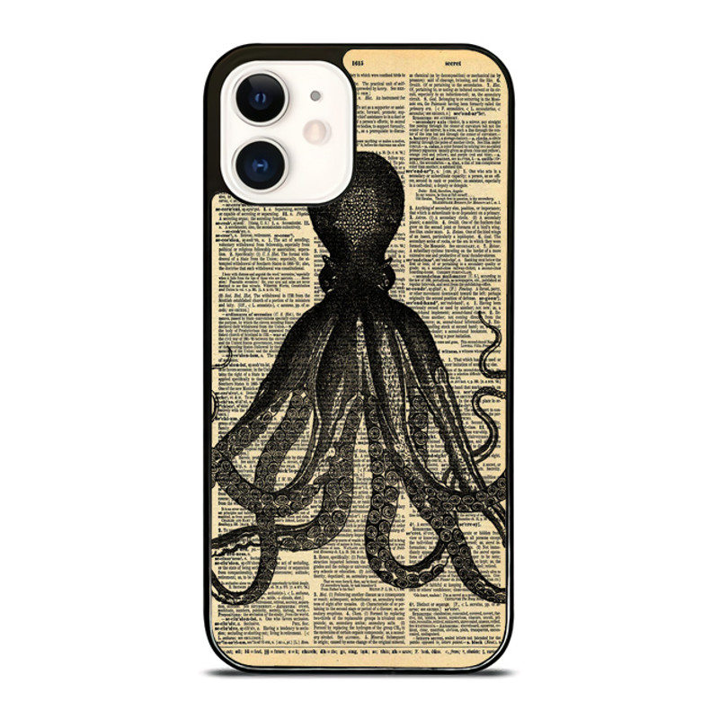Dictionary Octopus IPhone Case  Stylish  Durable Phone Cover For IPhone Samsung Galaxy And Google P 0