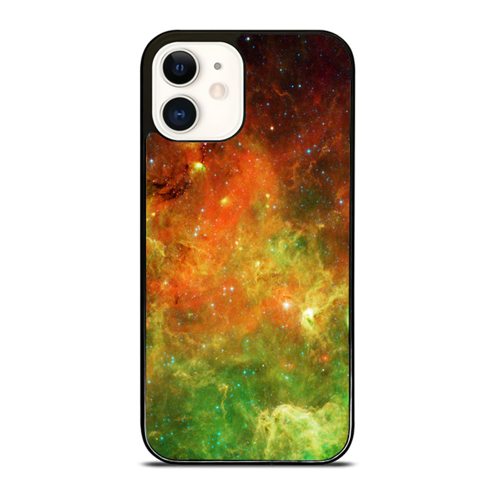 Galaxy Nebula Green IPhone Case  Stylish  Durable Phone Cover For IPhone Samsung Galaxy And Google  0