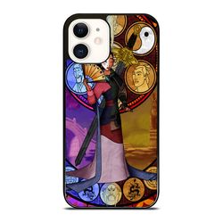 mulan stained glass iphone case - stylish & durable phone cover for iphone