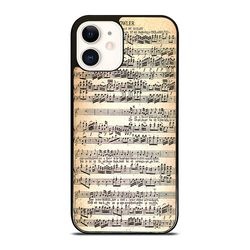music sheet mozart iphone case - stylish & durable phone cover for iphone