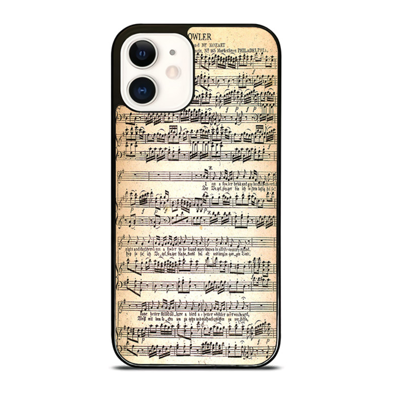 Music Sheet Mozart IPhone Case  Stylish  Durable Phone Cover For IPhone Samsung Galaxy And Google P 0