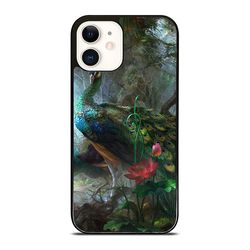 peacock painting art iphone case - stylish & durable phone cover for iphone