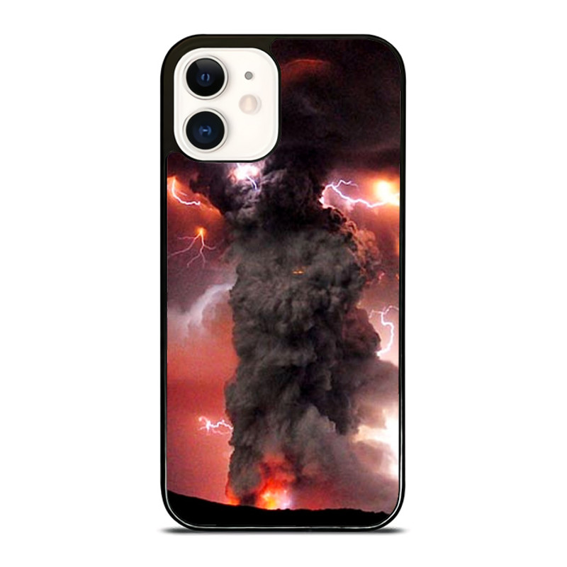 Red Lightning Volcano IPhone Case  Stylish  Durable Phone Cover For IPhone Samsung Galaxy And Googl 0