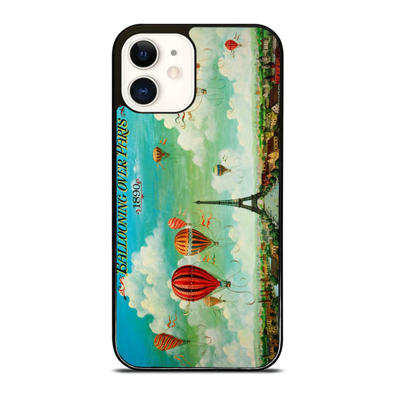 Vintage Balloons On Paris IPhone Case  Stylish  Durable Phone Cover For IPhone Samsung Galaxy And G 0