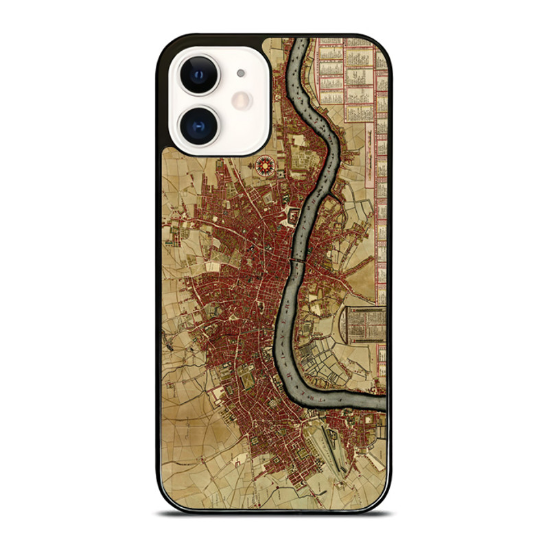 Vintage London Map IPhone Case  Stylish  Durable Phone Cover For IPhone Samsung Galaxy And Google P 0