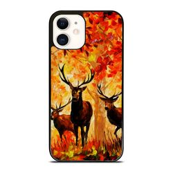watercolor deer painting iphone case - stylish & durable phone cover for iphone