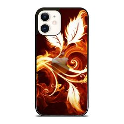 flame leaf iphone case - stylish & durable phone cover for iphone
