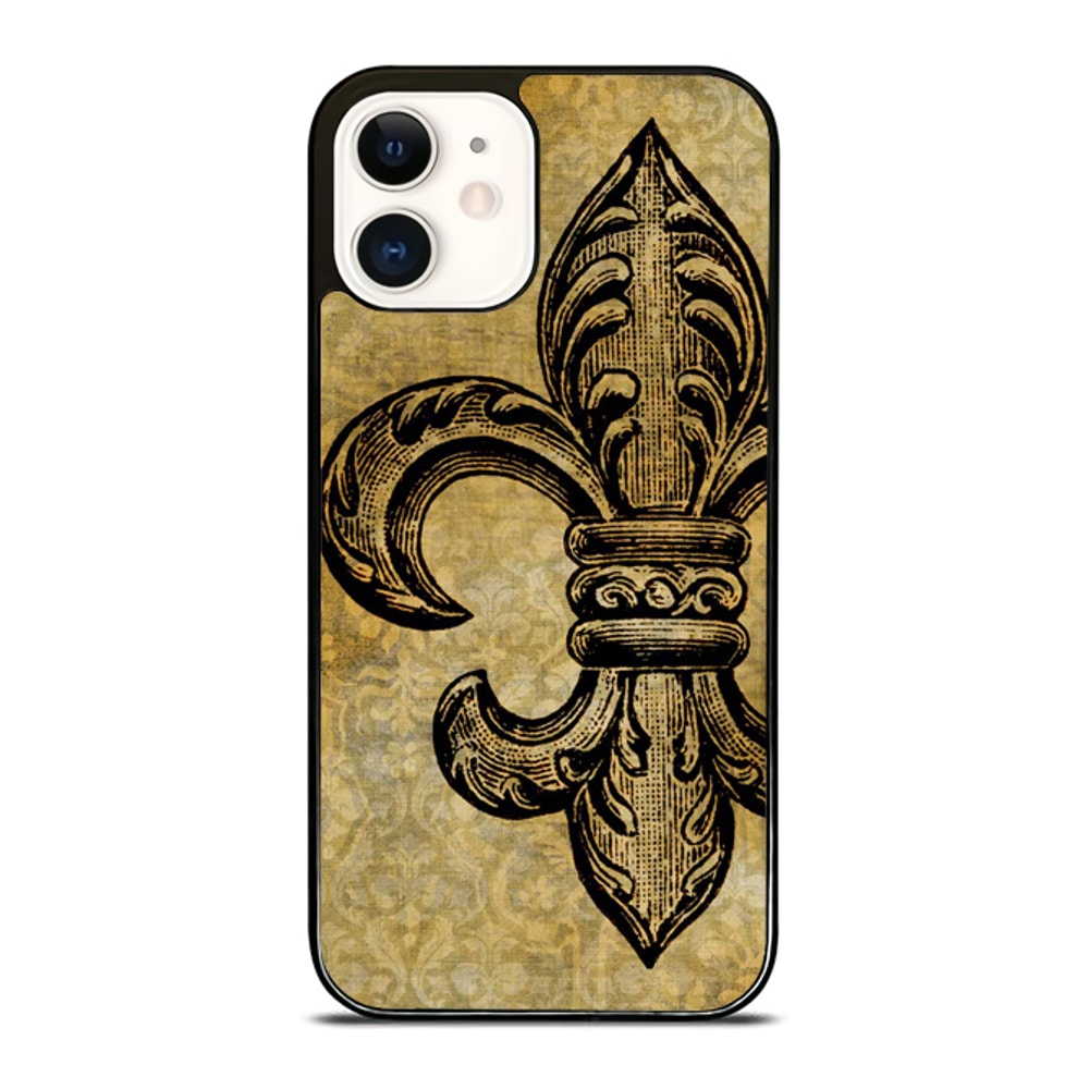 Fleur De Lis Vintage Custom IPhone Case Personalize Your Style Today 0