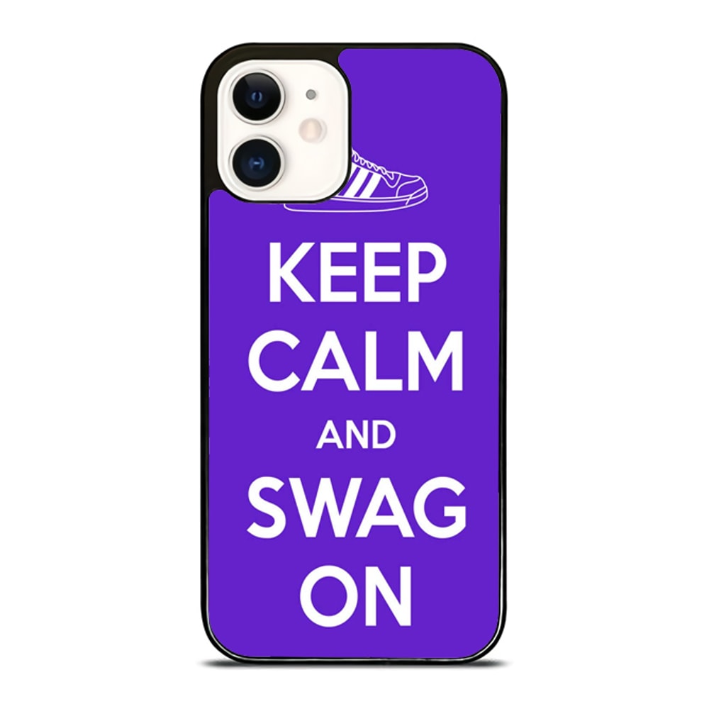 Purple Keep Calm Swag Quotes Custom IPhone Case Personalize Your Style Today 0