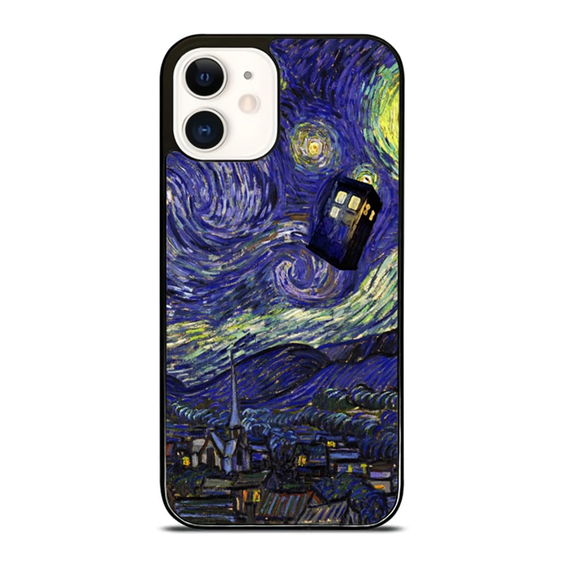 Tardis Doctor Who Starry Night Painting Custom IPhone Case Personalize Your Style Today 0