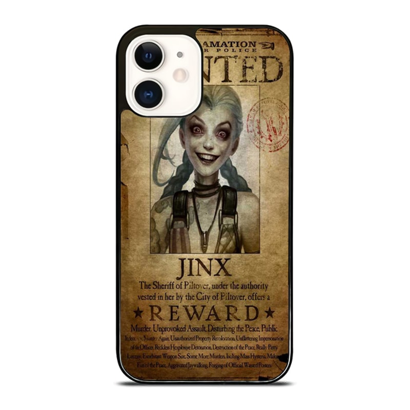 League Of Legend Jinx Wanted Lol Custom IPhone Case Personalize Your Style Today 0