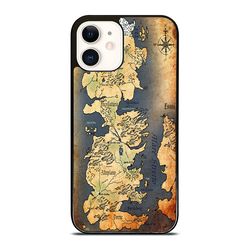 unique game of thrones map of westeros custom iphone case – personalize your style today!