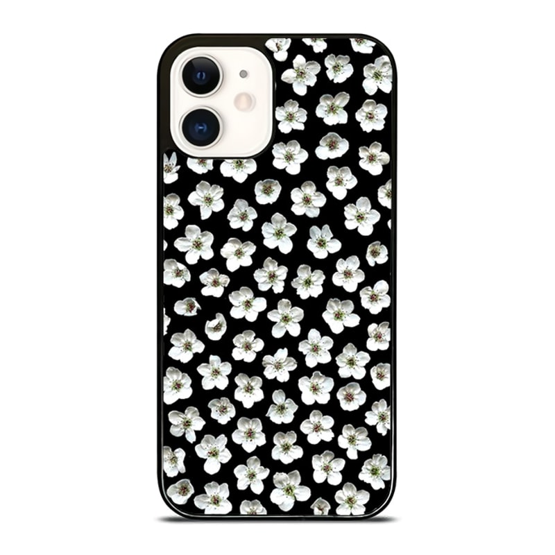 White Flower Pattern Custom IPhone Case Personalize Your Style Today 0
