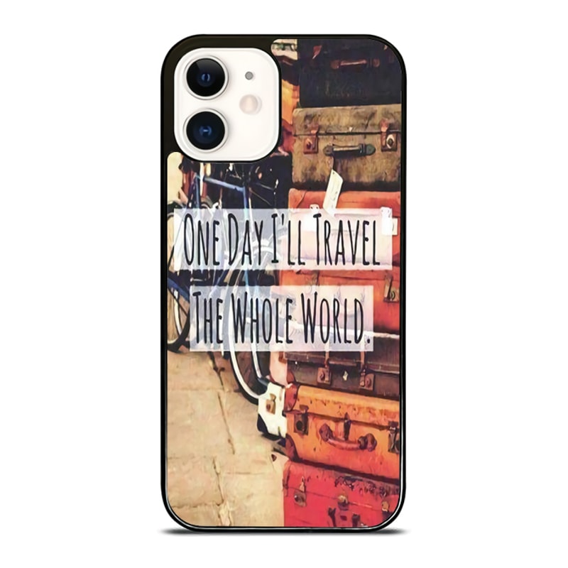 Travel Whole World Quote Custom IPhone CaseSamsung Case Google Pixel Case Personalize Your Style T 0