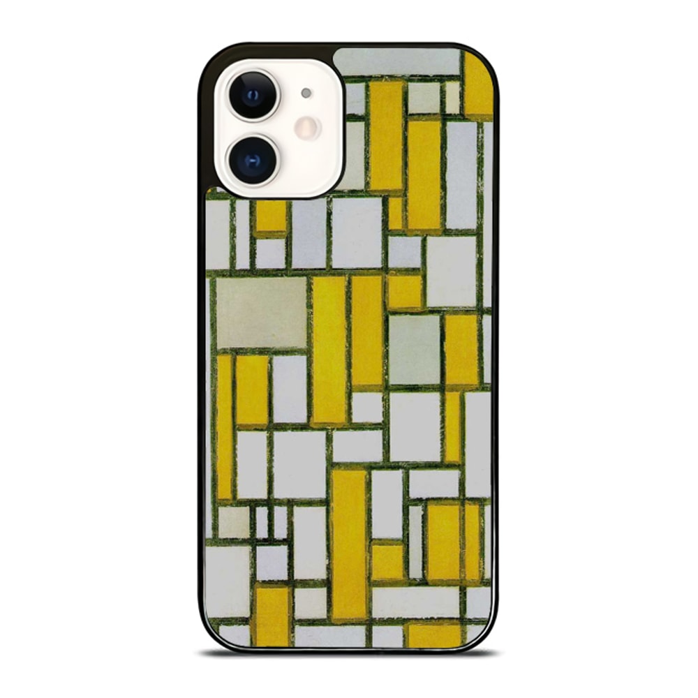 Mondrian Composition With Gray And Light Brown Custom IPhone Case Samsung Case Google Pixel Case 0